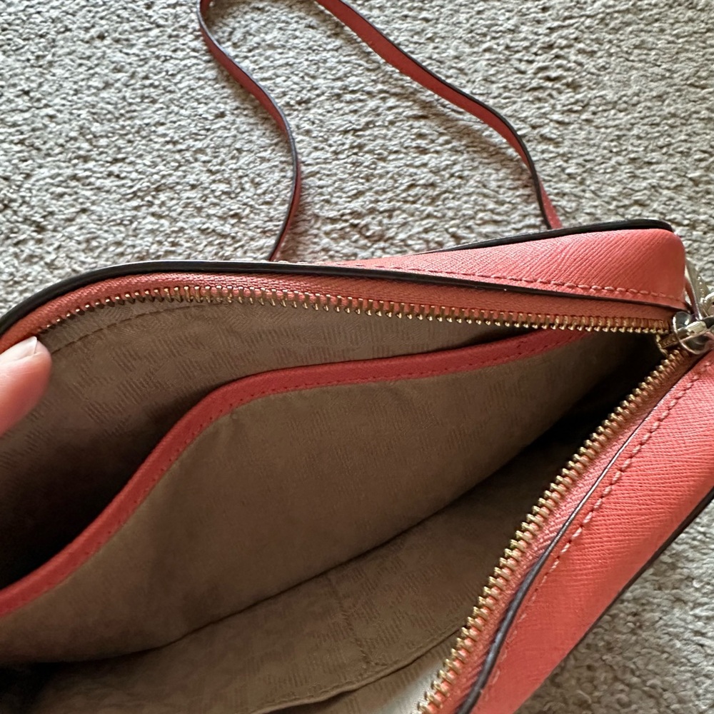 Michael Kors Pink And Red Patchwork Crossbody Bag - image 3